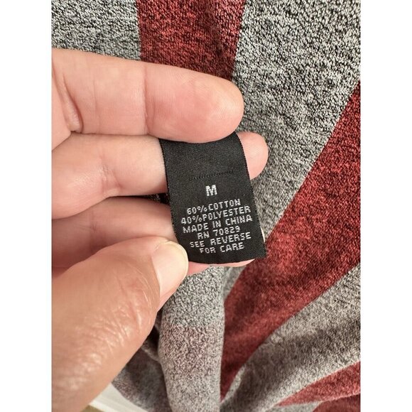 Carbon Men's Heathered American Flag‎ Tank Size Med Workout Loungewear Outdoors - Picture 6 of 7